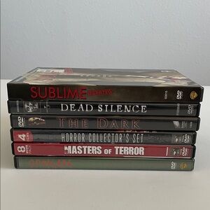 Horror DVD Lot: Orphan, The Dark, Dead Silence, Sublime, Masters of Terror ...